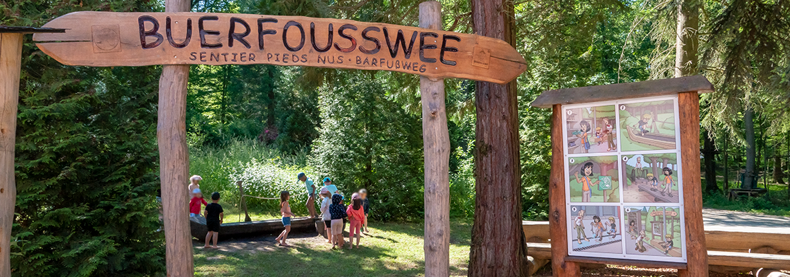 Chemin sensoriel Parc Le'h