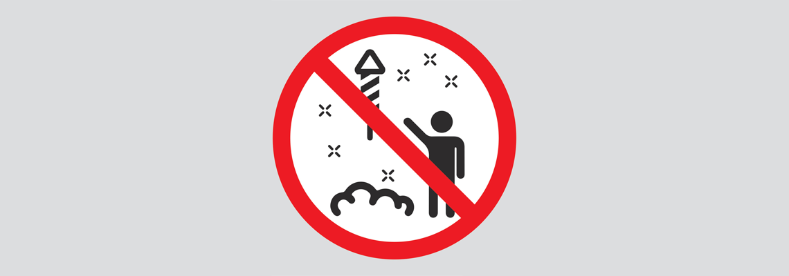 Feu-artifice Feu d'artifice interdit